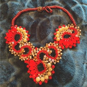 Red Beaded Necklace